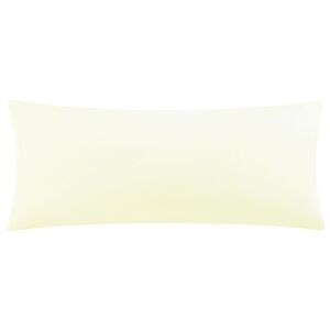 Zippered Body Pillow Case Cover Microfiber Long Pillowcases Beige 20"x 54"